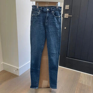 Citizens of Humanity Rocket High Rise Skinny 5 Pocket Med Wash Jeans Blue Sz 25